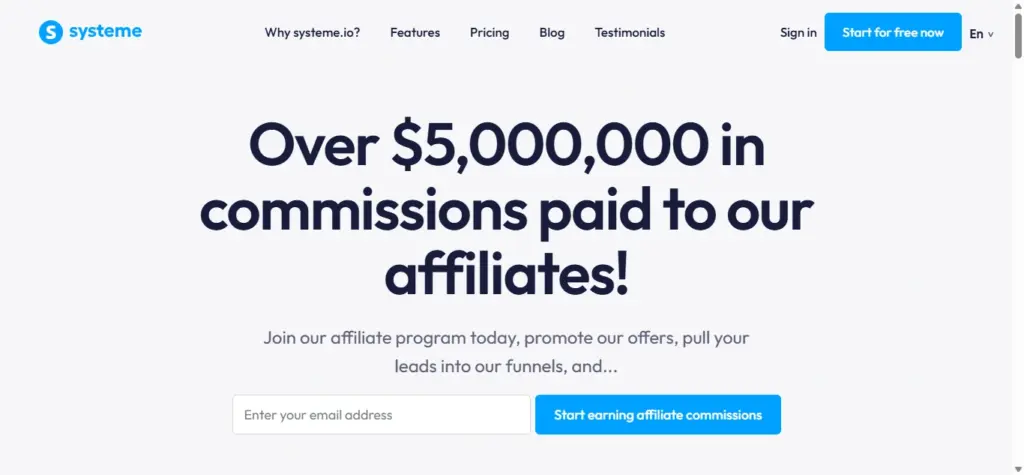 Systeme.io Affiliate Program