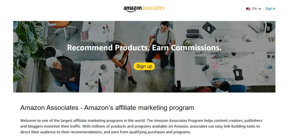 Amazon Associates-homepage