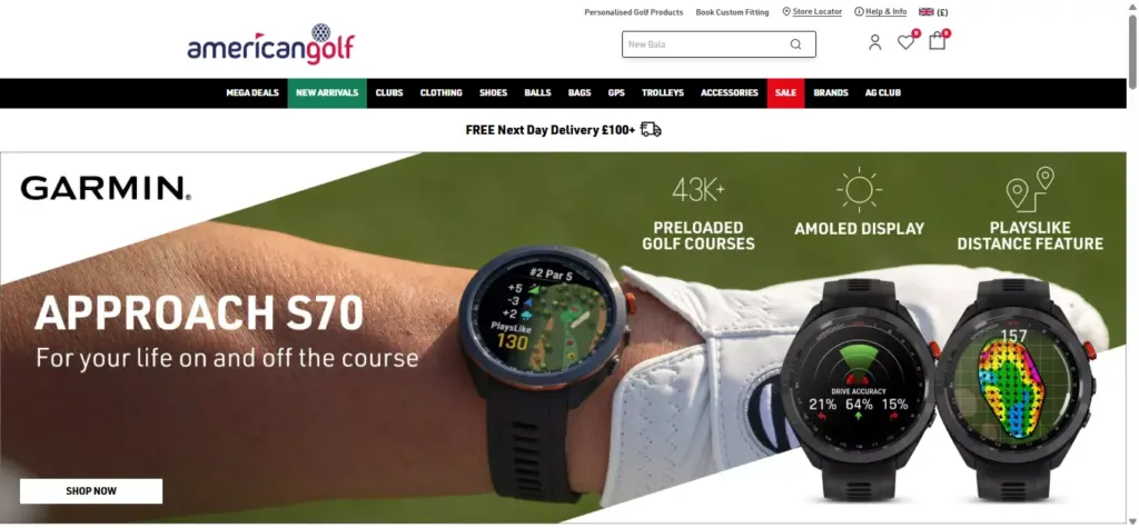 American Golf Affiliate Program-homepage