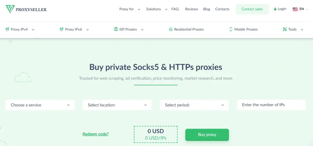 ProxySeller-homepage