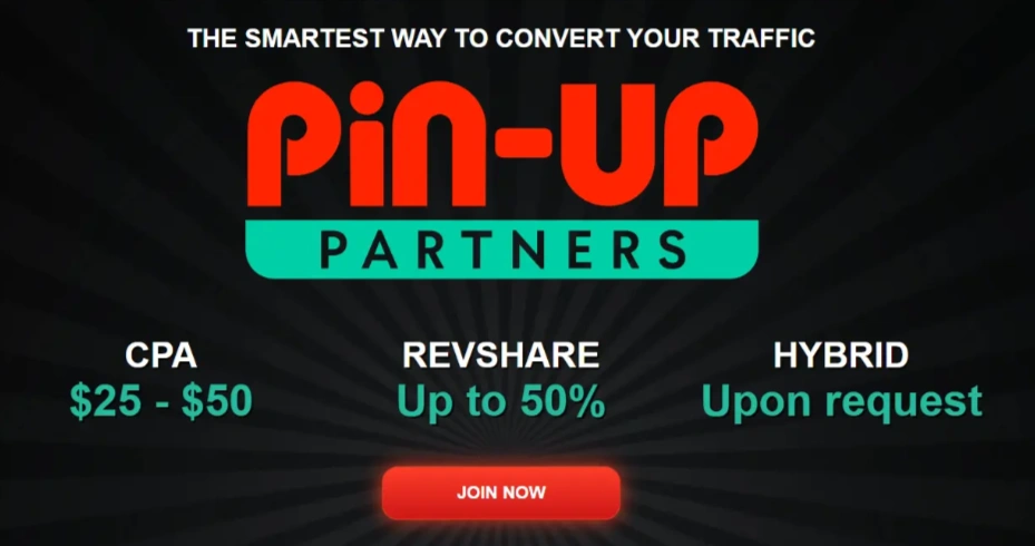 PinUp Partners-homepage