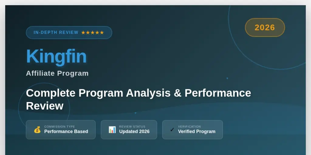 Kingfin Affiliate Program Review
