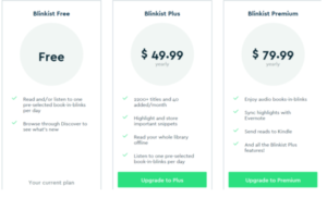 Blinkist Pricing