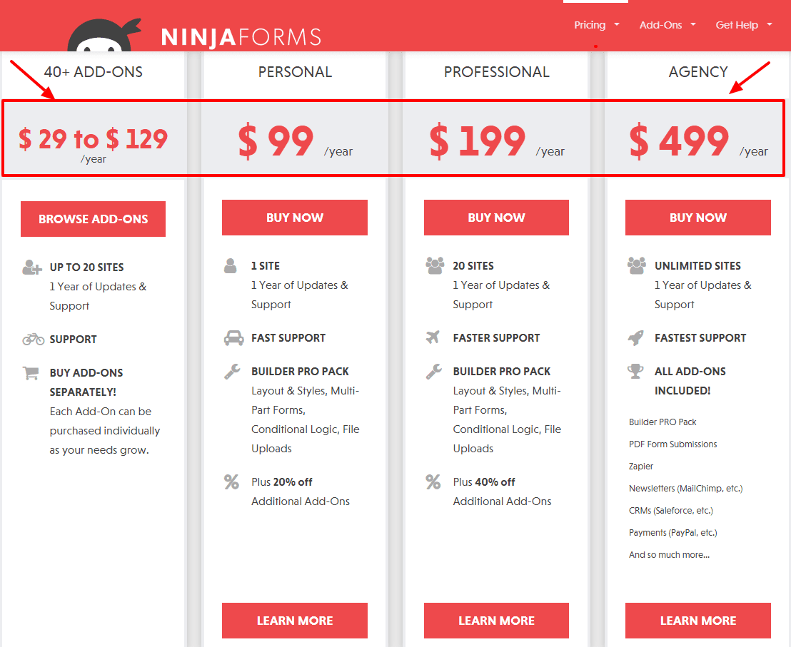 NinjaForm-pricing-with-discount-coupons