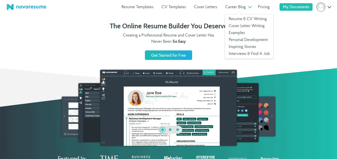 Novaresume-resume-and-Cv-builder
