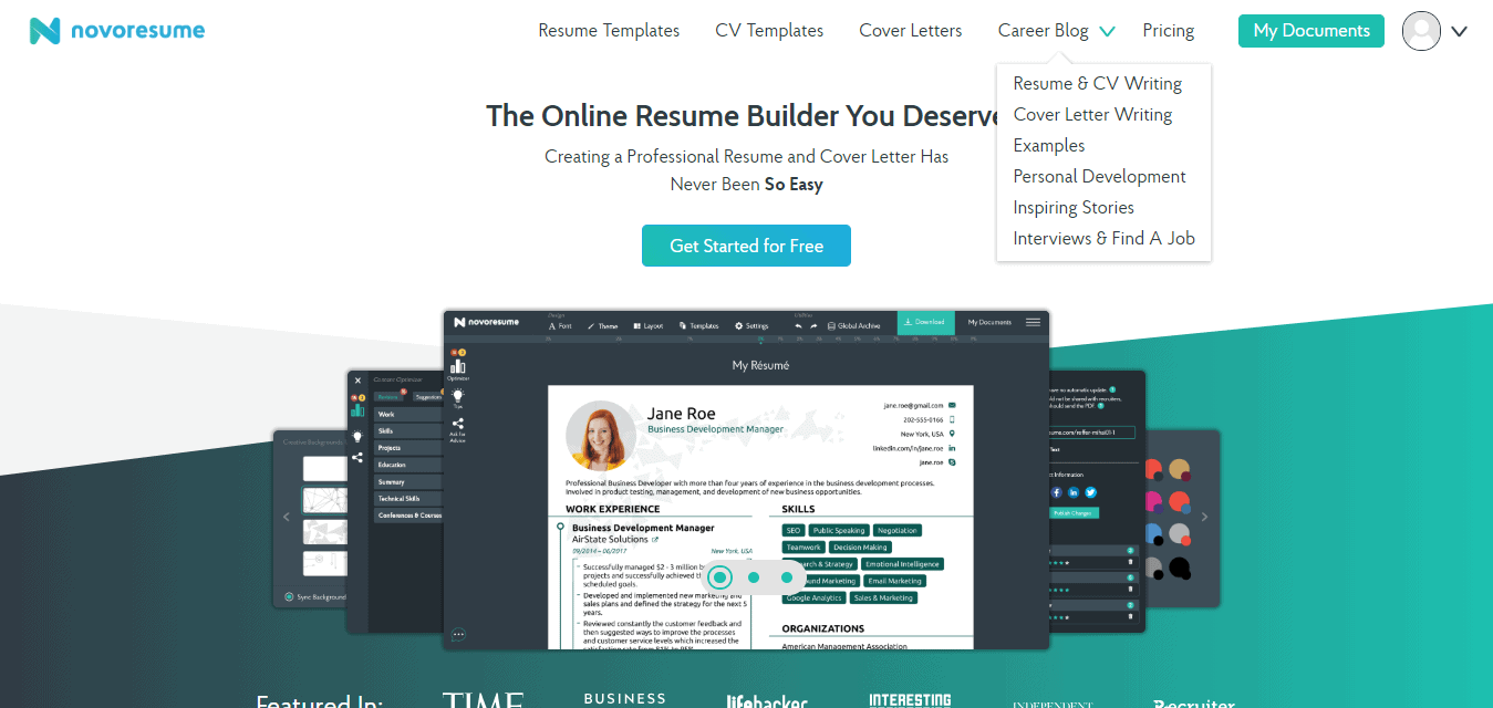Novaresume resume and Cv builder DigiExe Novaresume resume and Cv builder DigiExe