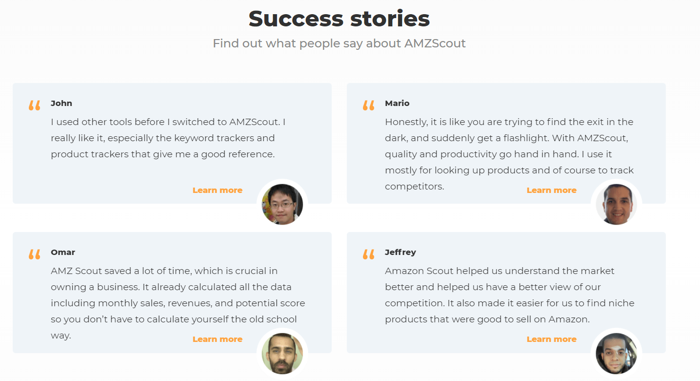 amzscout success stories
