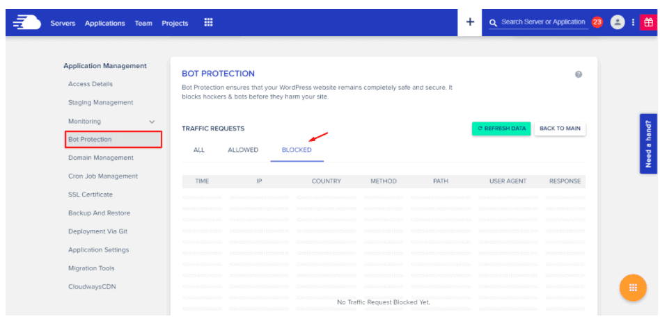 Cloudways Bot Protection - bot protection dos