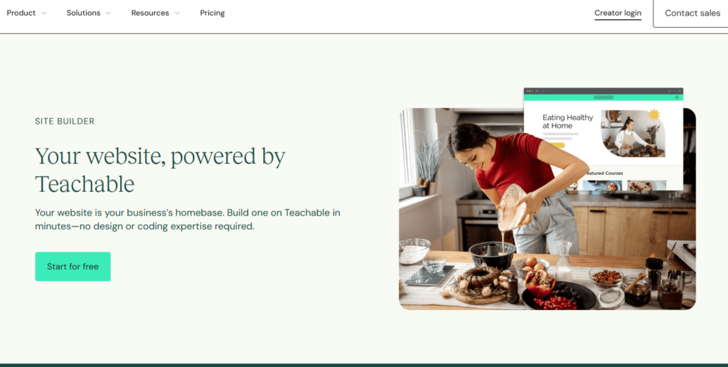 Teachable Site Builder