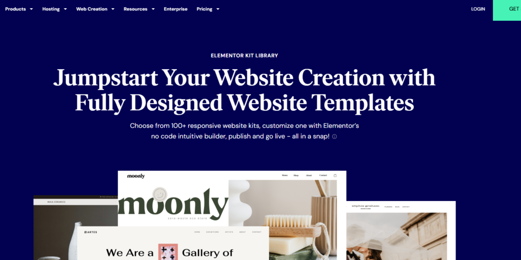 Elementor Pre-Made Templates and Template Kits