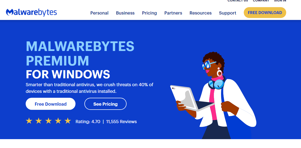 Malwarebytes Premium Homepage