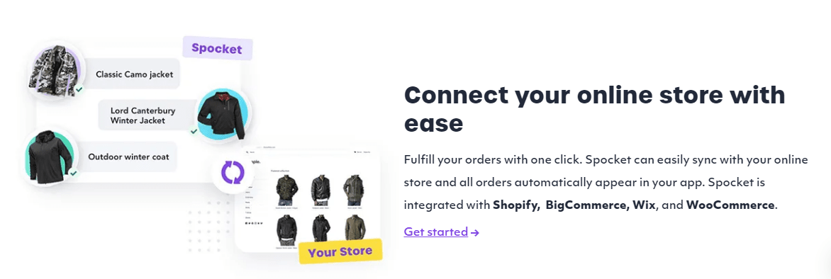Connect your store easily- Spocket