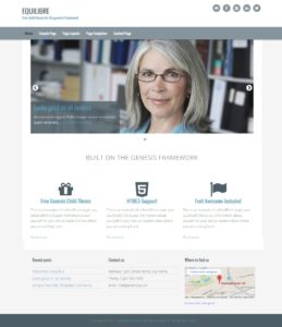 EQUILIBRE WordPress theme