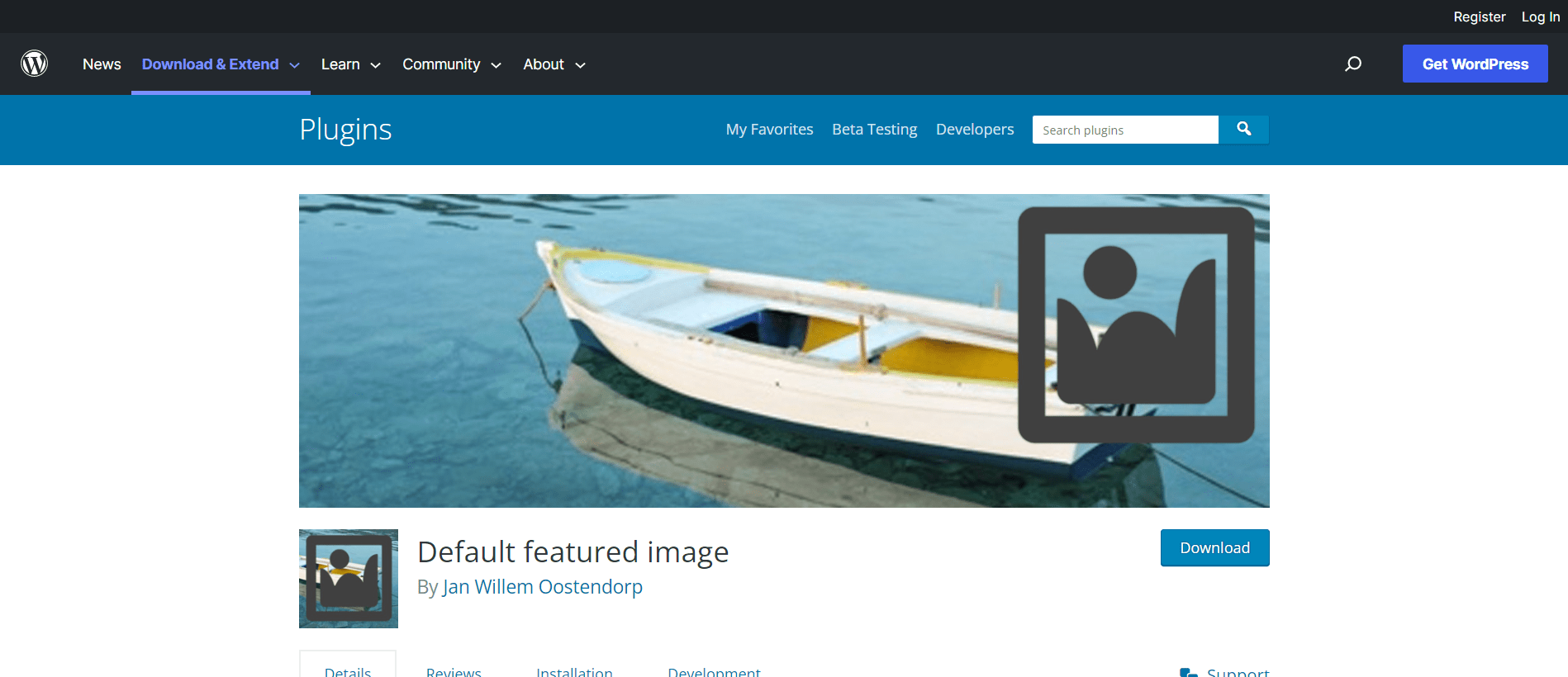 default featured image plugin