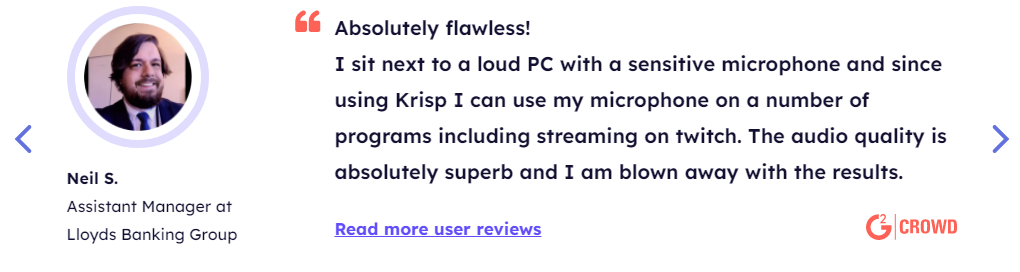 krisp customer review.