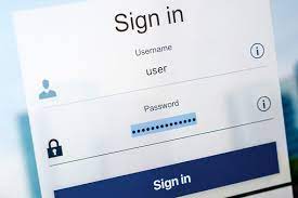 Facebook password and user