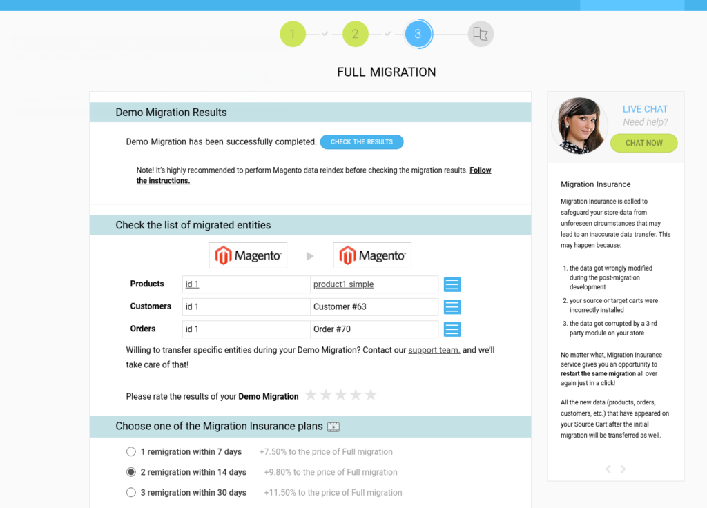 Cart2Cart Complete Data Coverage