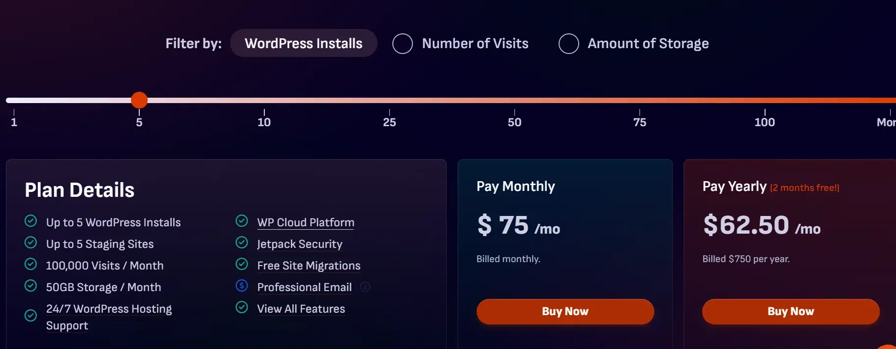 Pressable pricing plans