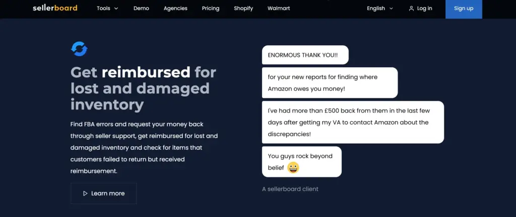 What Is Sellerboard’s Reimbursement Tool?