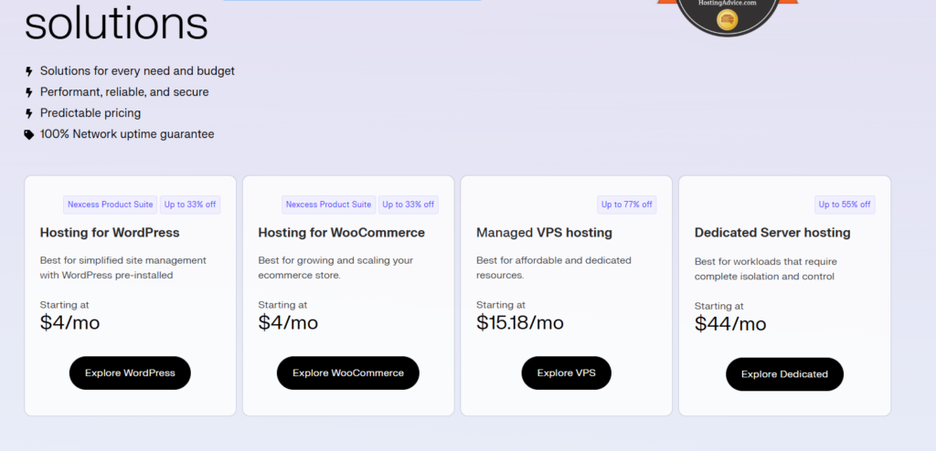 Nexcess Pricing Plans