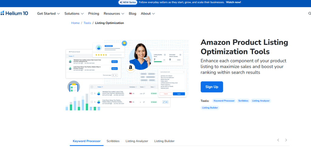 Helium 10 Listing Optimization
