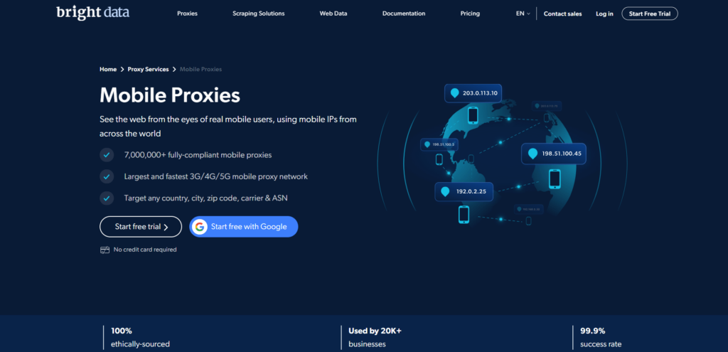 BrightData Mobile Proxy