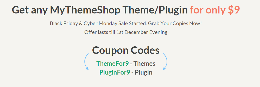 Black Friday Cyber Monday Sale MyThemeShop
