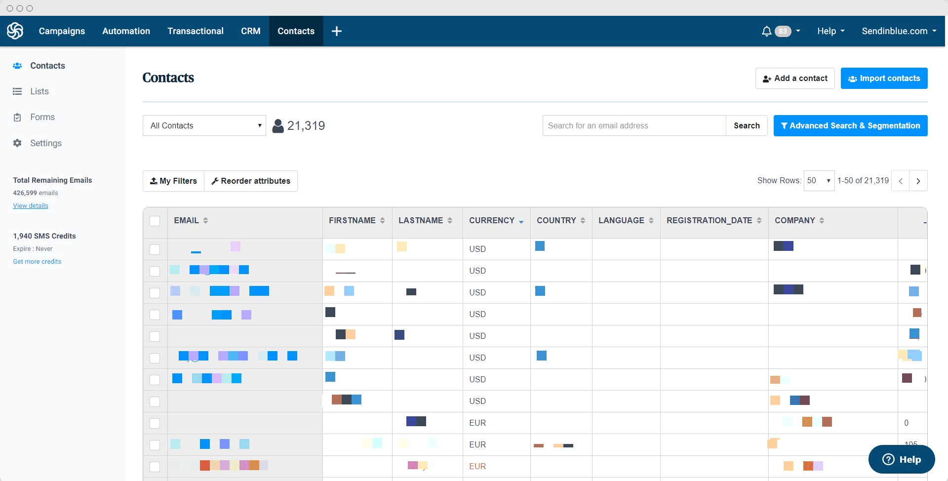 Sendinblue features Sendinblue features