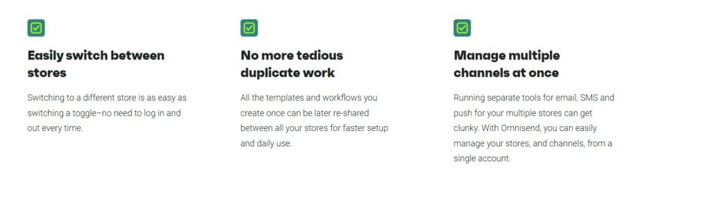 Omnisend Multi-Store Accounts
