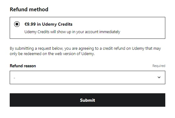 Udemy Refund Policy