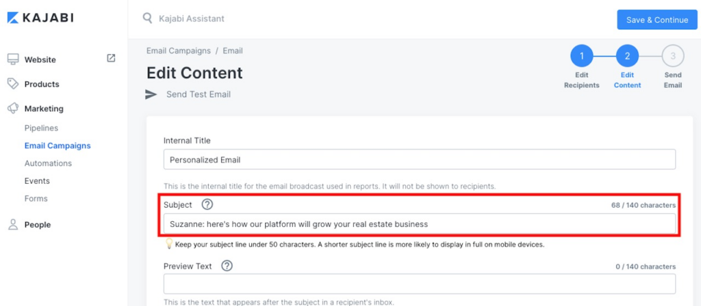 kajabi Email Marketing