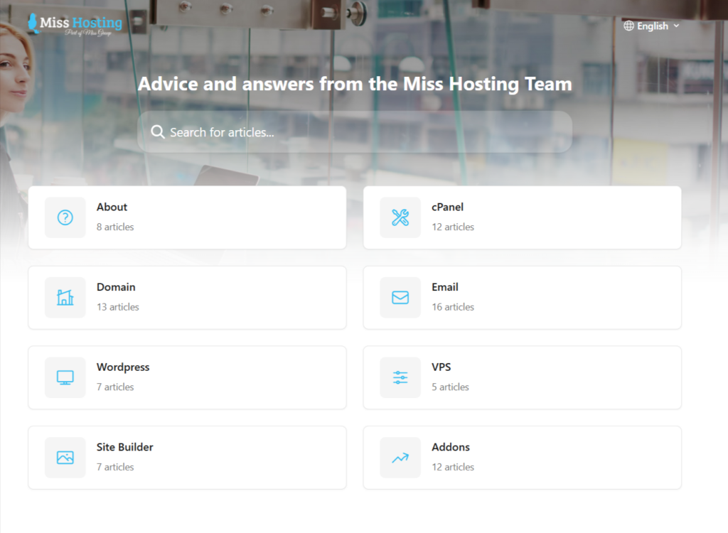 Customer Support Offered by Miss Hosting