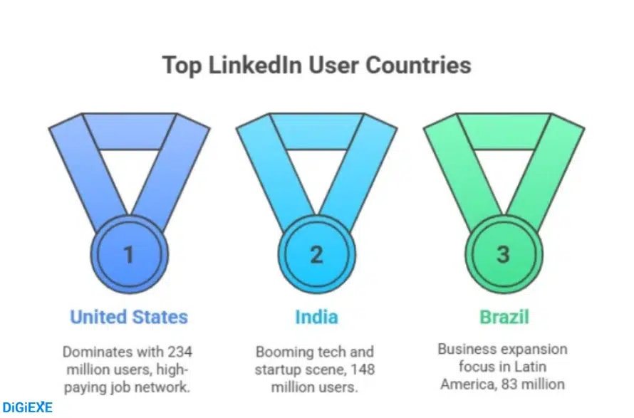 LinkedIn Users by Country