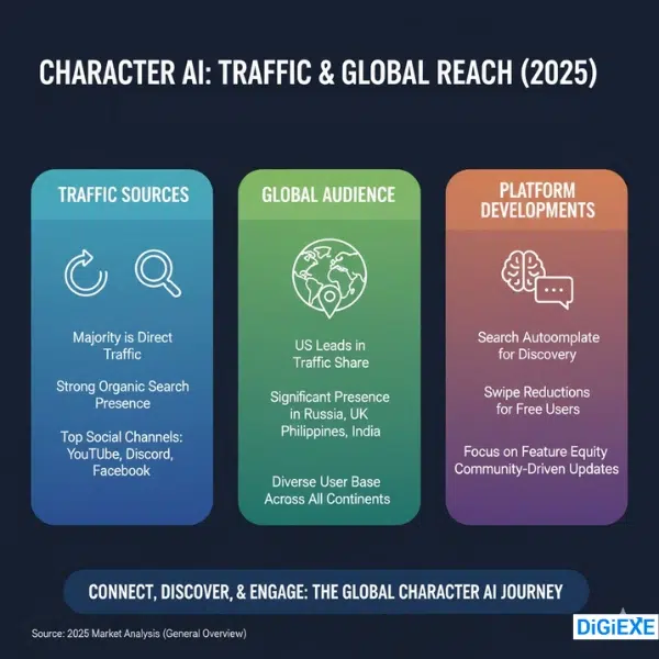 Character AI Traffic: Where Users Come From