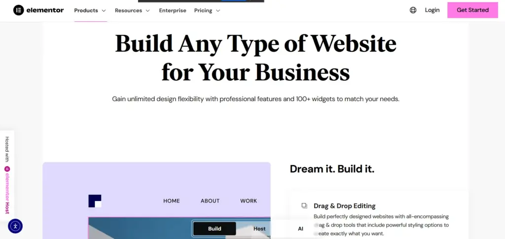 Elementor's Features
