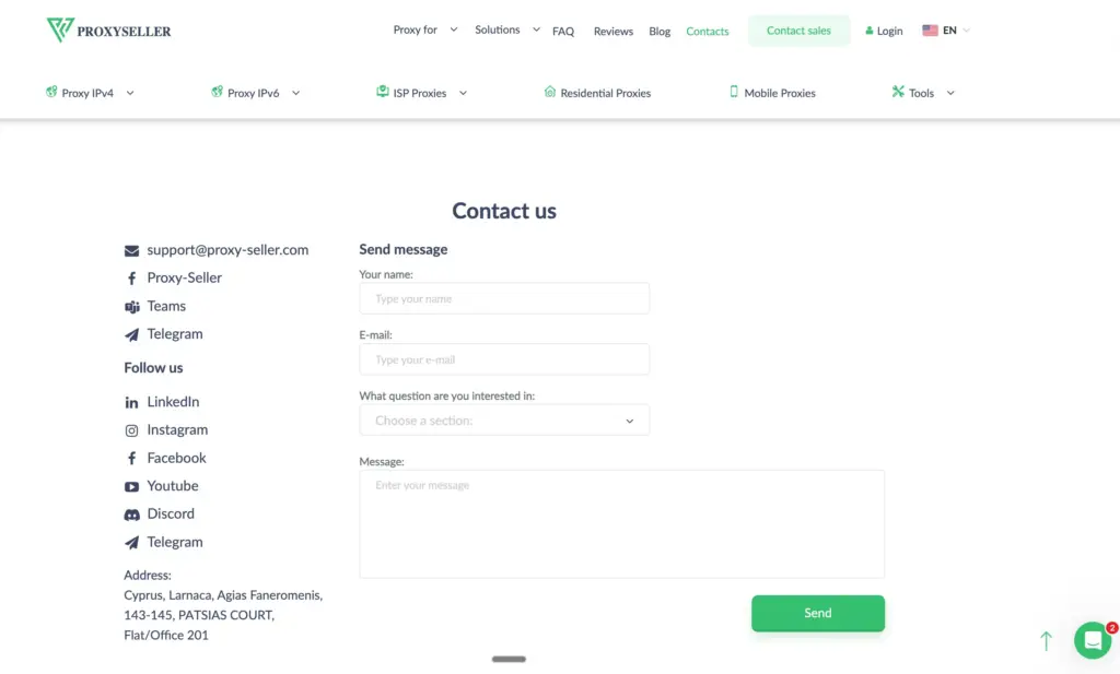 Proxy-Seller Customer Support