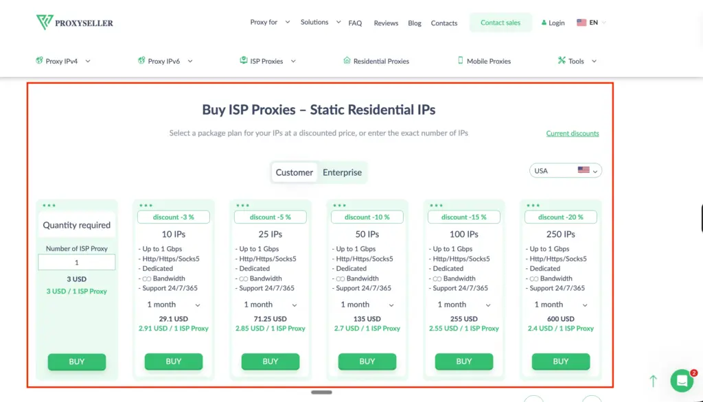 Proxy-Seller- ISP Proxies