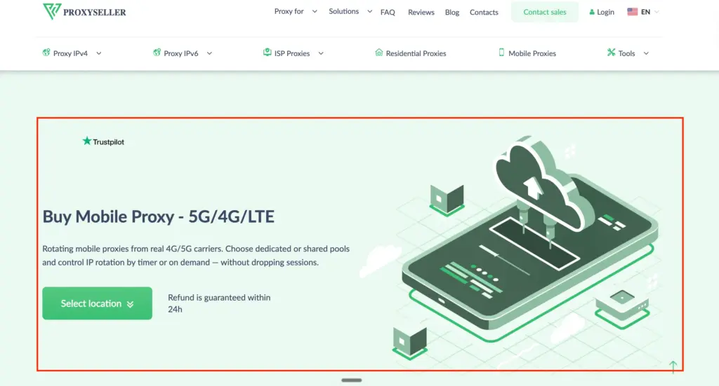 Proxy-Seller- Mobile Proxies (4G:5G:LTE)