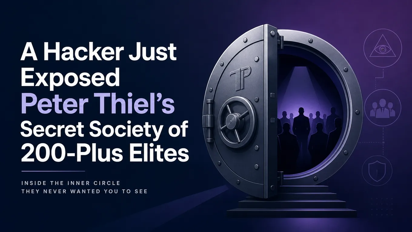 A Hacker Just Exposed Peter Thiel's Secret Society of 200-Plus Elites