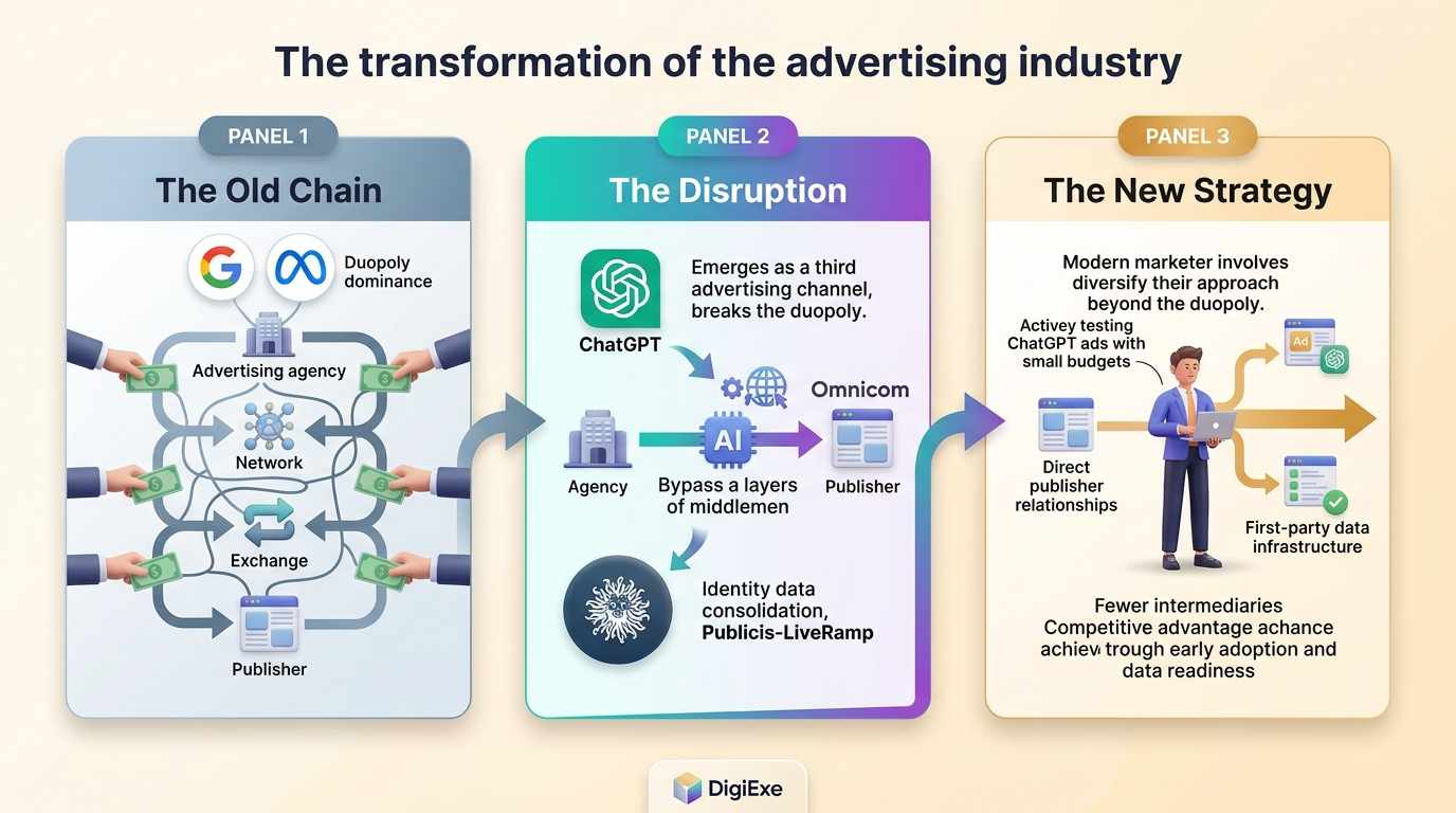 ChatGPT Ads Improve, Omnicom Cuts Middlemen, Publicis Buys LiveRamp