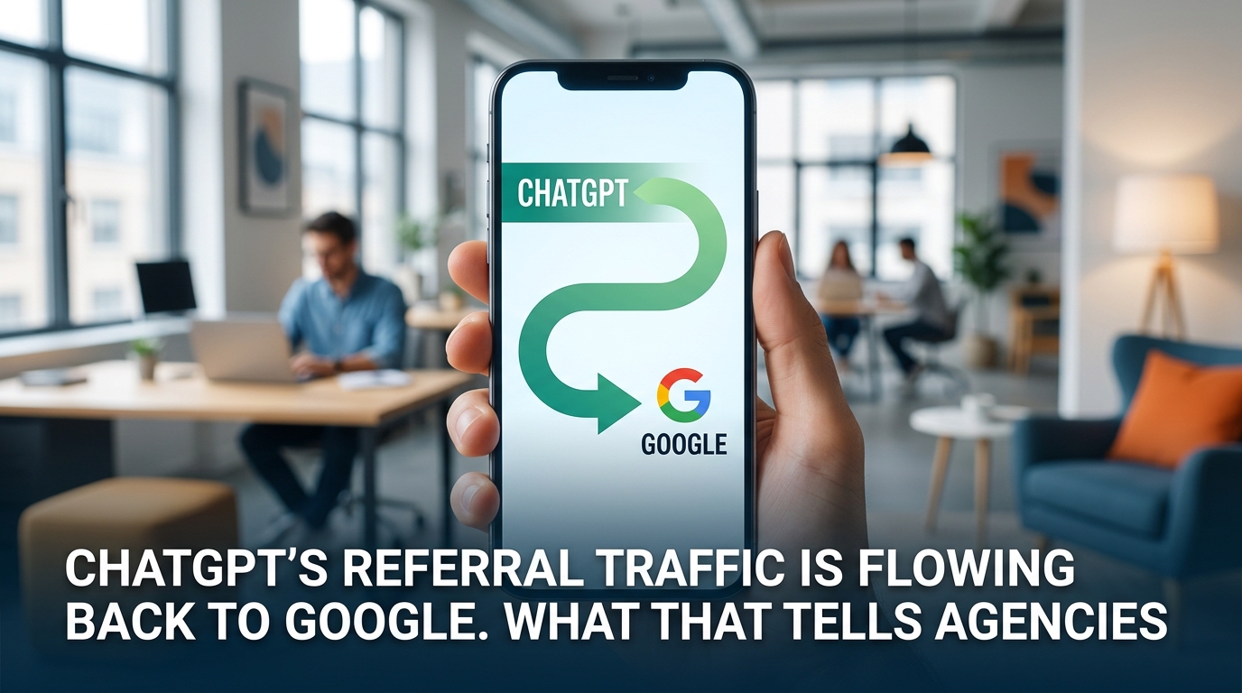 ChatGPT's Referral Traffic Is Flowing Back to Google. What That Tells Agencies