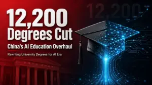 China acaba de eliminar 12,200 títulos universitarios para desarrollar su fuerza laboral en inteligencia artificial.