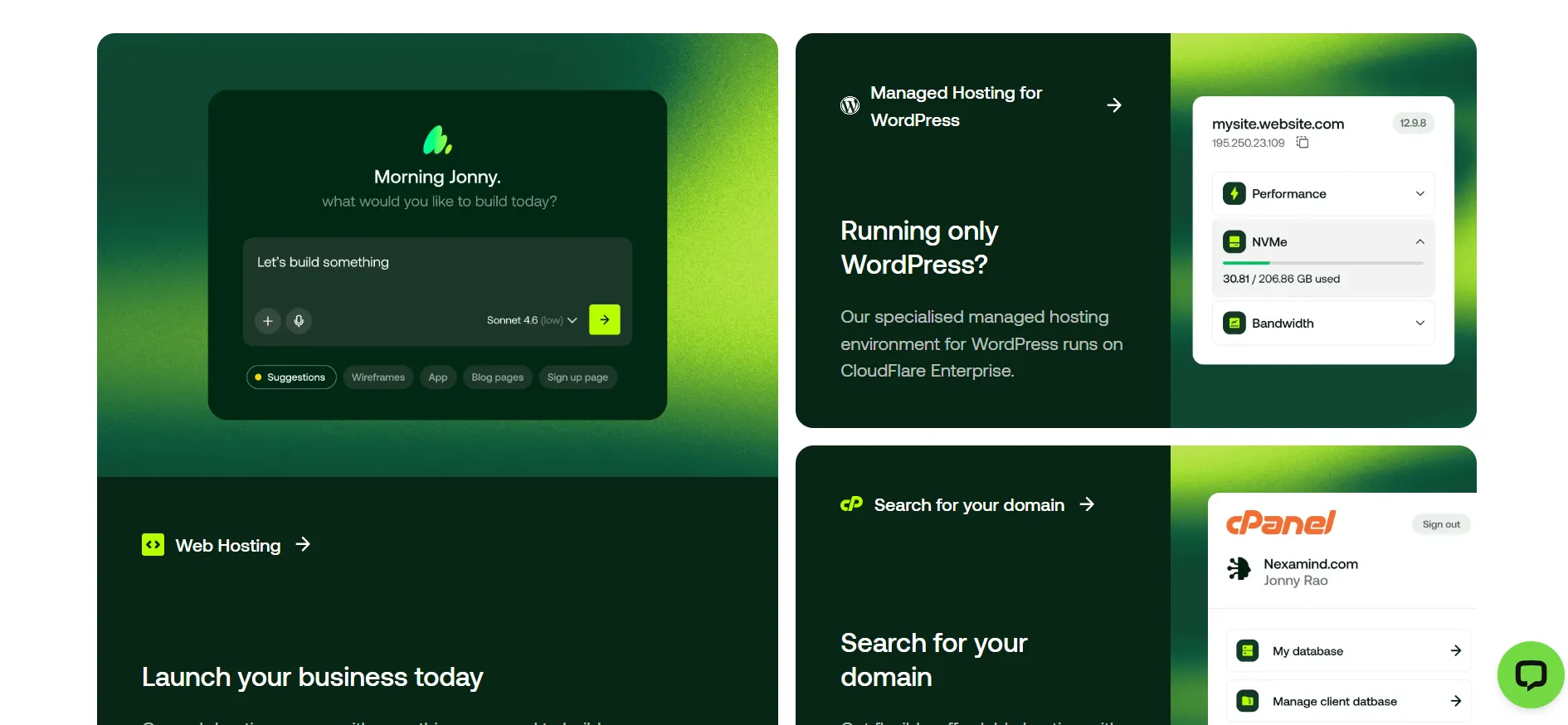 A2 Hosting features