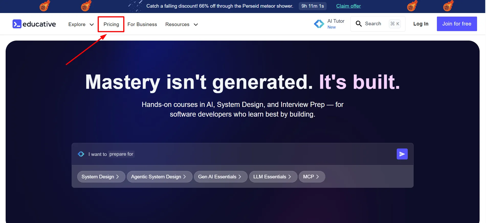 educative login step 1