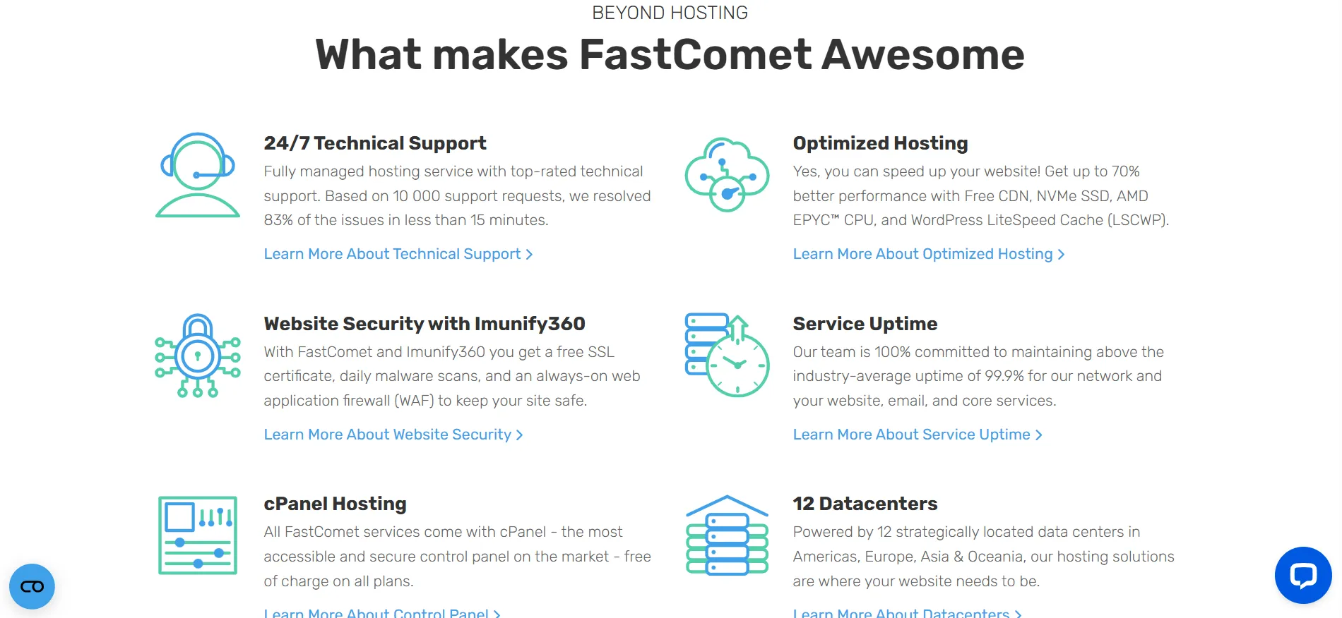 FastComet features