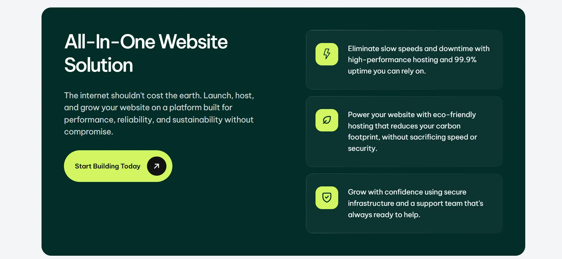 GreenGeeks overview