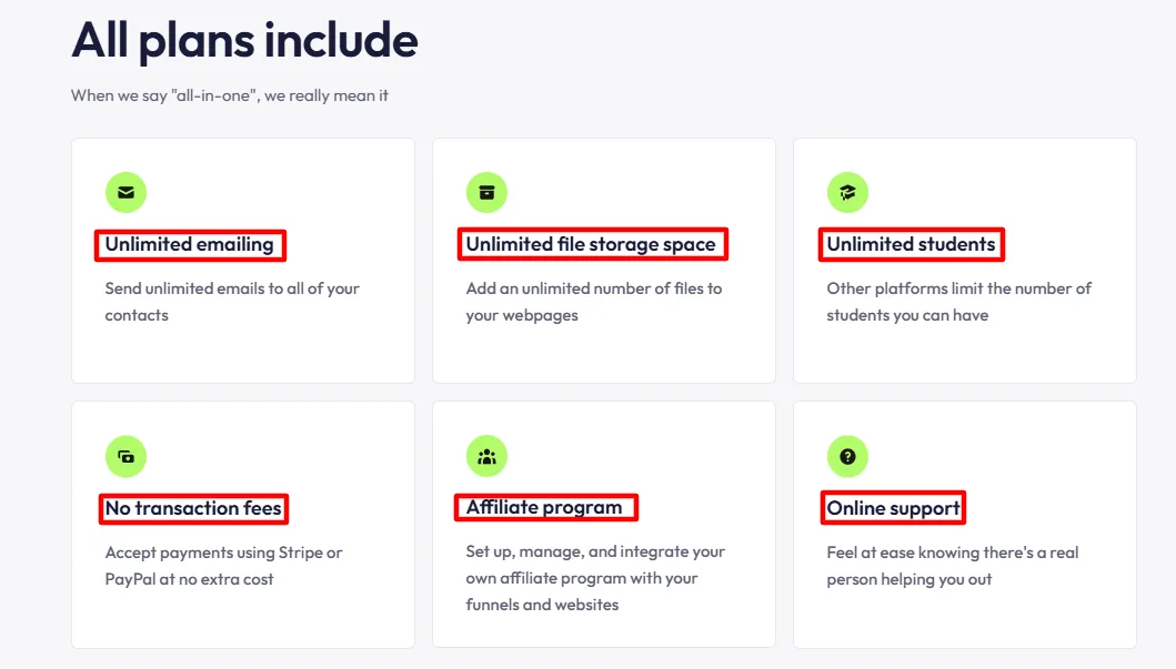 Systeme.io full features
