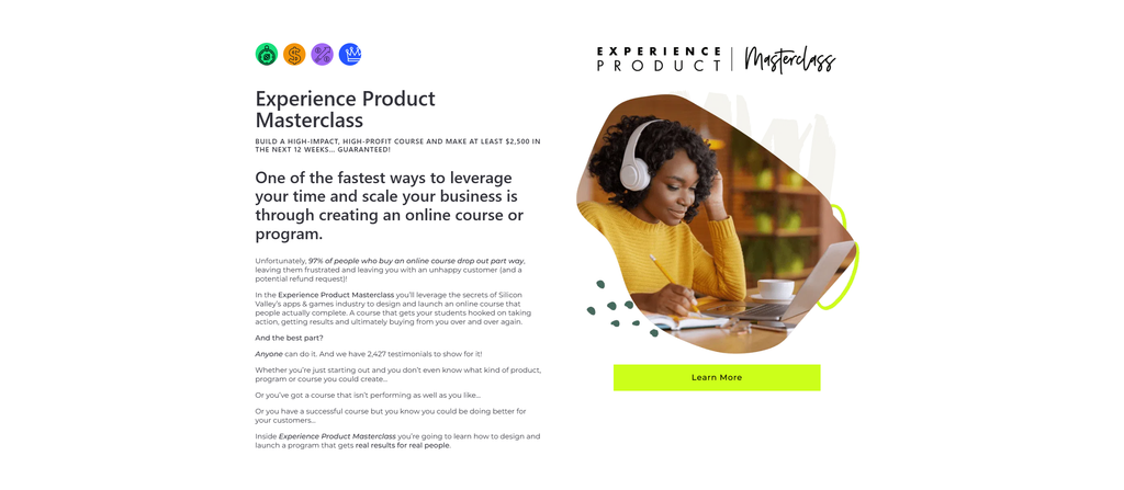 Experience Product Masterclass